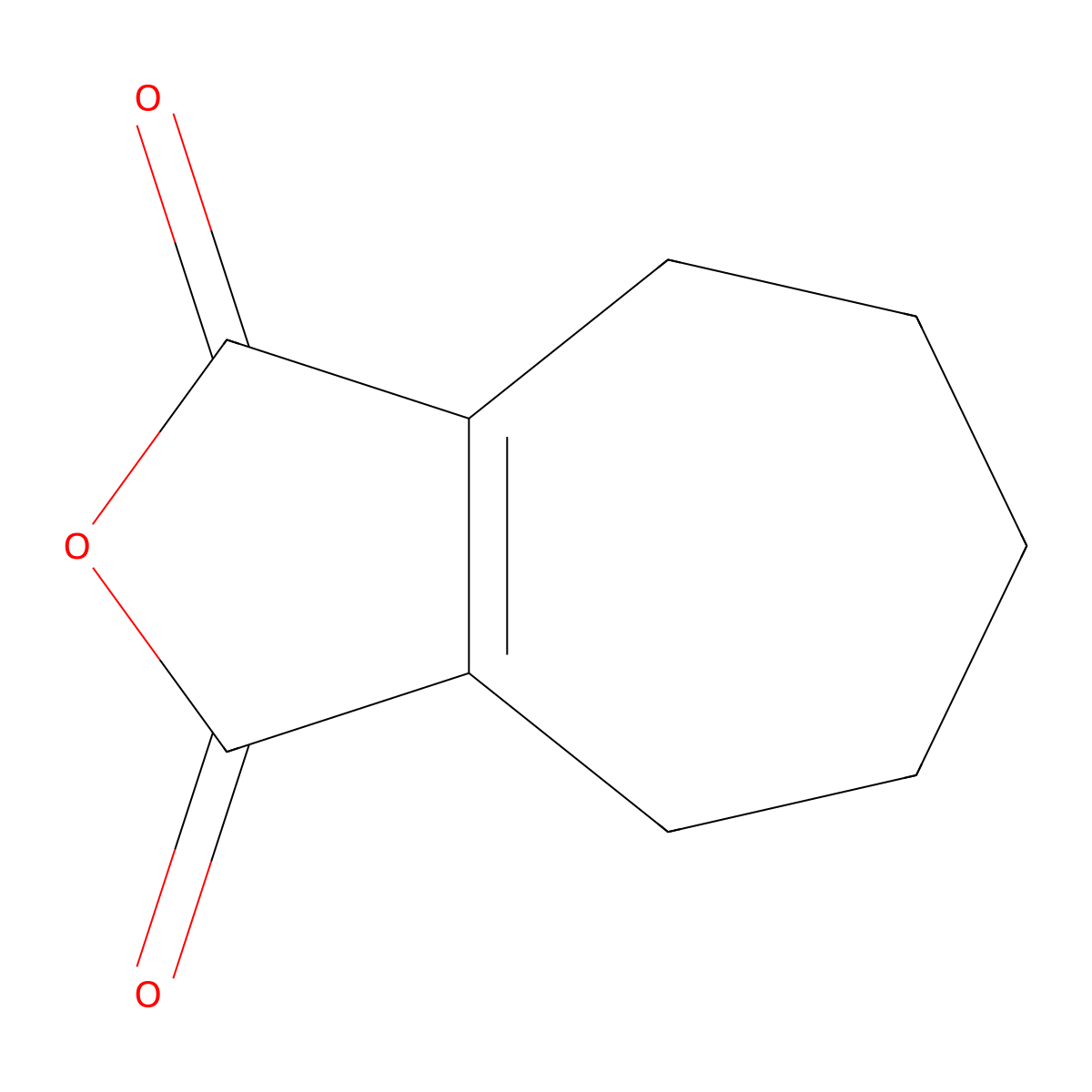 5,6,7,8-tetrahydro-1H-cyclohepta[c]furan-1,3(4H)-dione molecular structure, CAS 10412-04-1