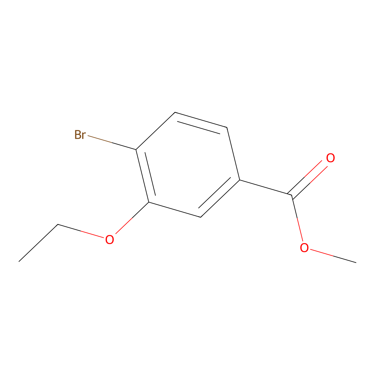 Methyl 4-bromo-3-ethoxybenzoate molecular structure, CAS 1041205-21-3