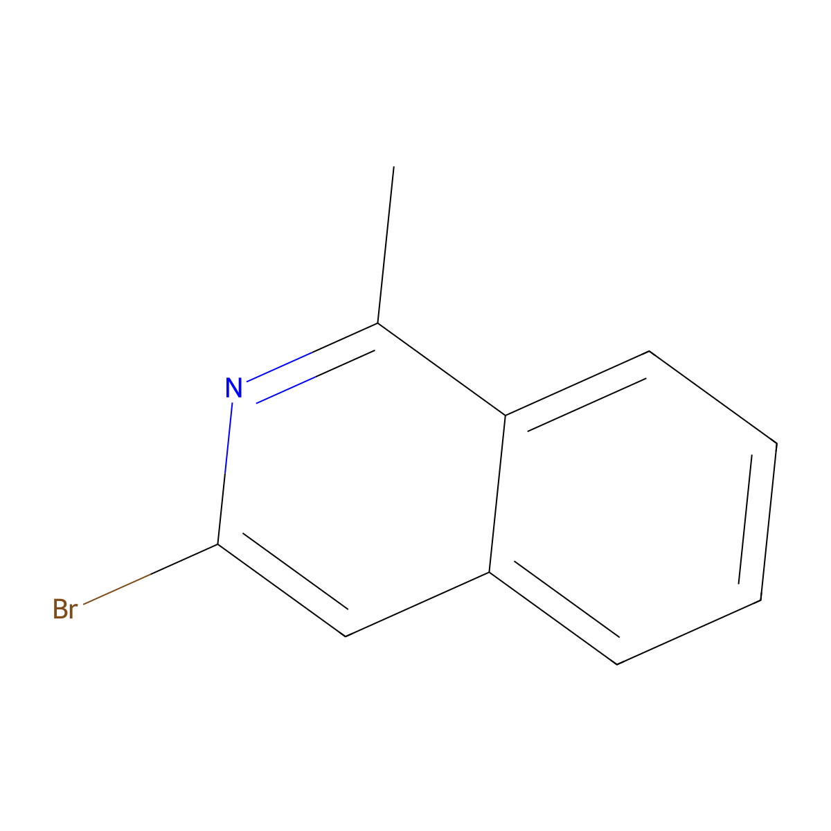 3-Bromo-1-methylisoquinoline molecular structure, CAS 1041263-08-4