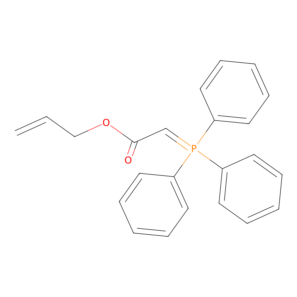 Allyl (triphenylphosphoranylidene)acetate molecular structure, CAS 104127-76-6