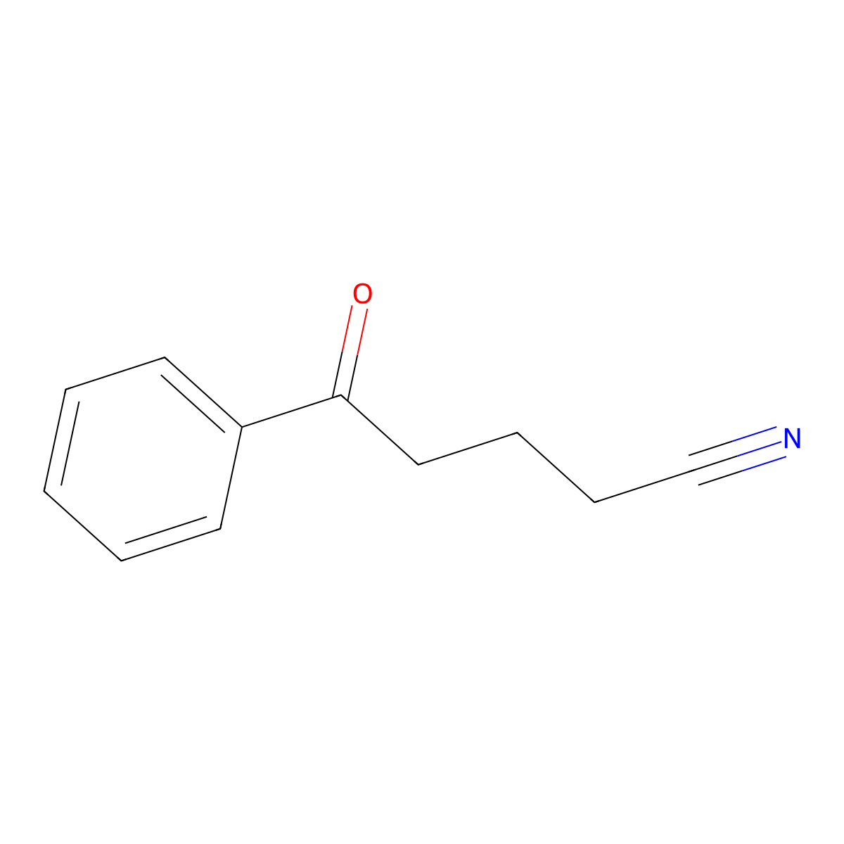 5-Oxo-5-phenylvaleronitrile molecular structure, CAS 10413-00-0