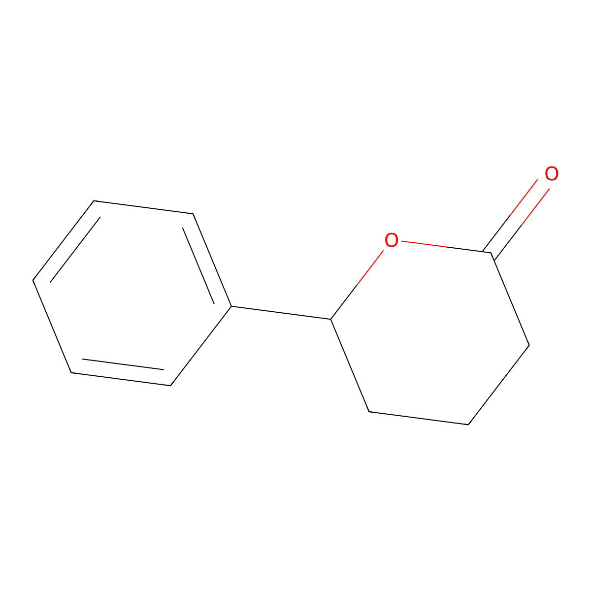 6-phenyltetrahydro-2H-pyran-2-one molecular structure, CAS 10413-17-9