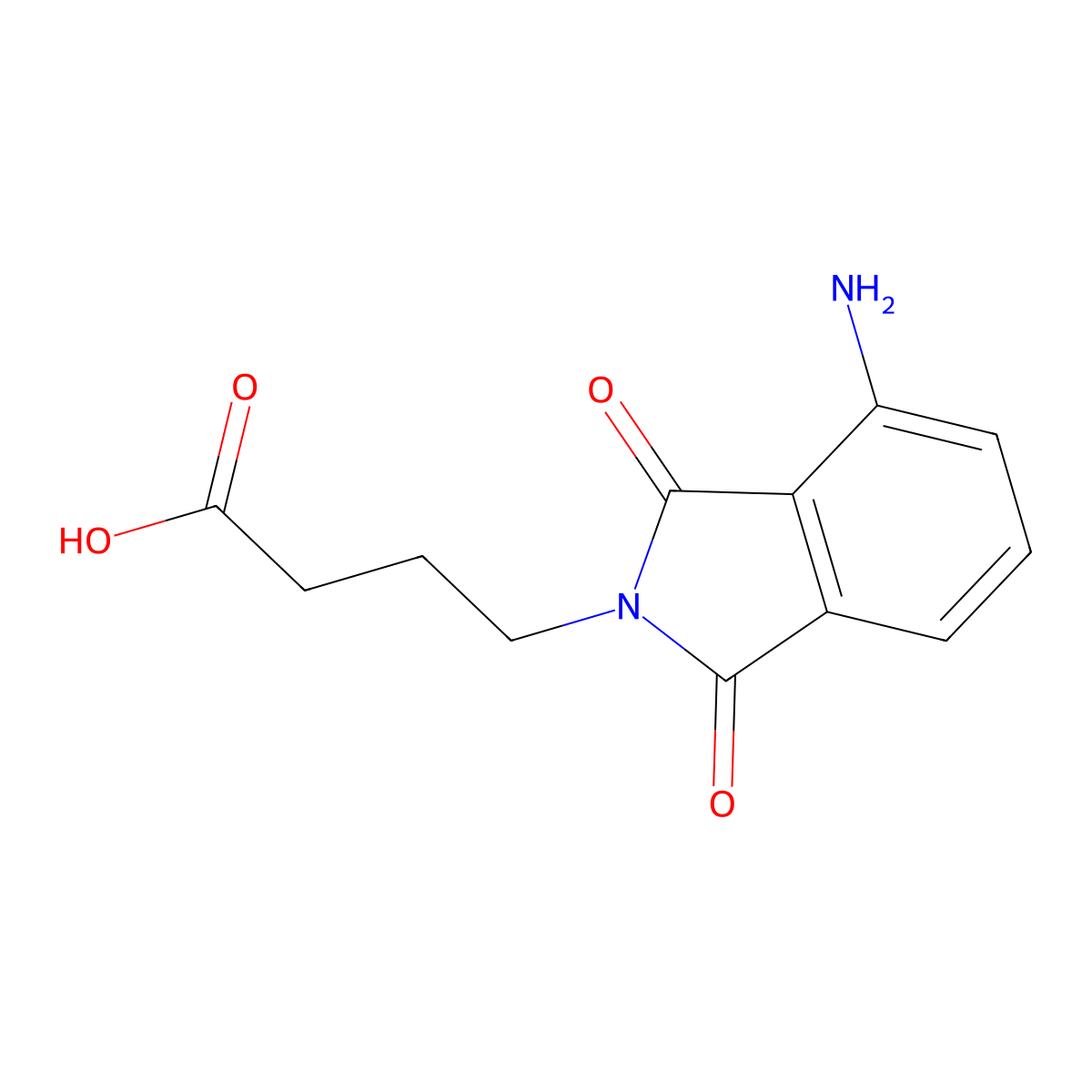 4-(4-Amino-1,3-dioxo-1,3-dihydro-isoindol-2-yl)-butyric acid molecular structure, CAS 10414-02-5