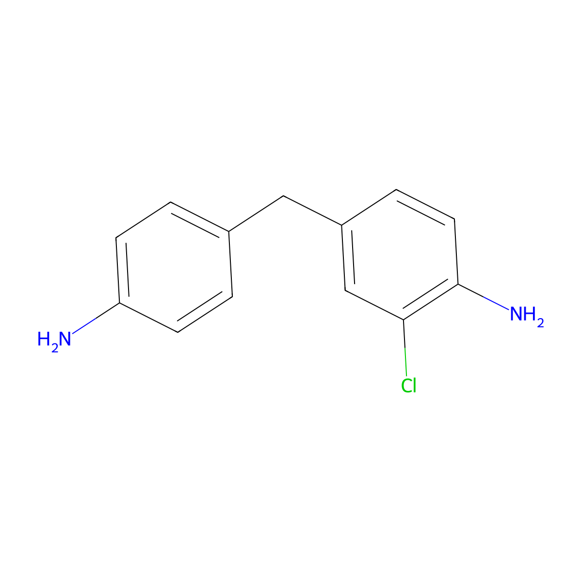 4-[(4-Aminophenyl)methyl]-2-chloroaniline molecular structure, CAS 10414-75-2