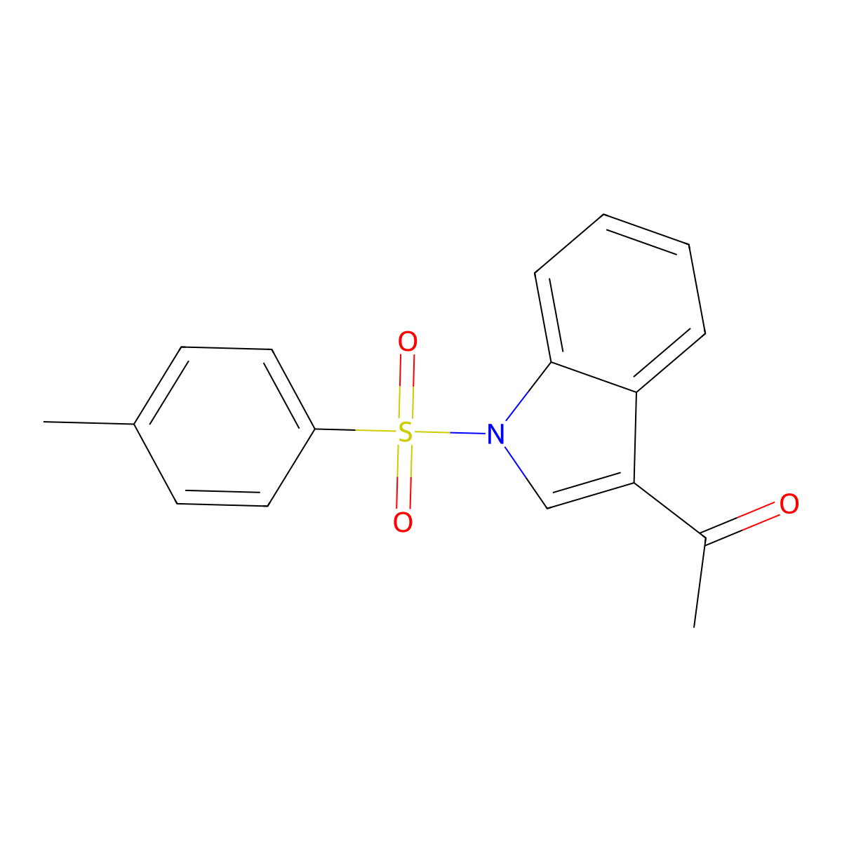 1-{1-[(4-Methylphenyl)sulfonyl]-1H-indol-3-yl}ethanone molecular structure, CAS 104142-24-7