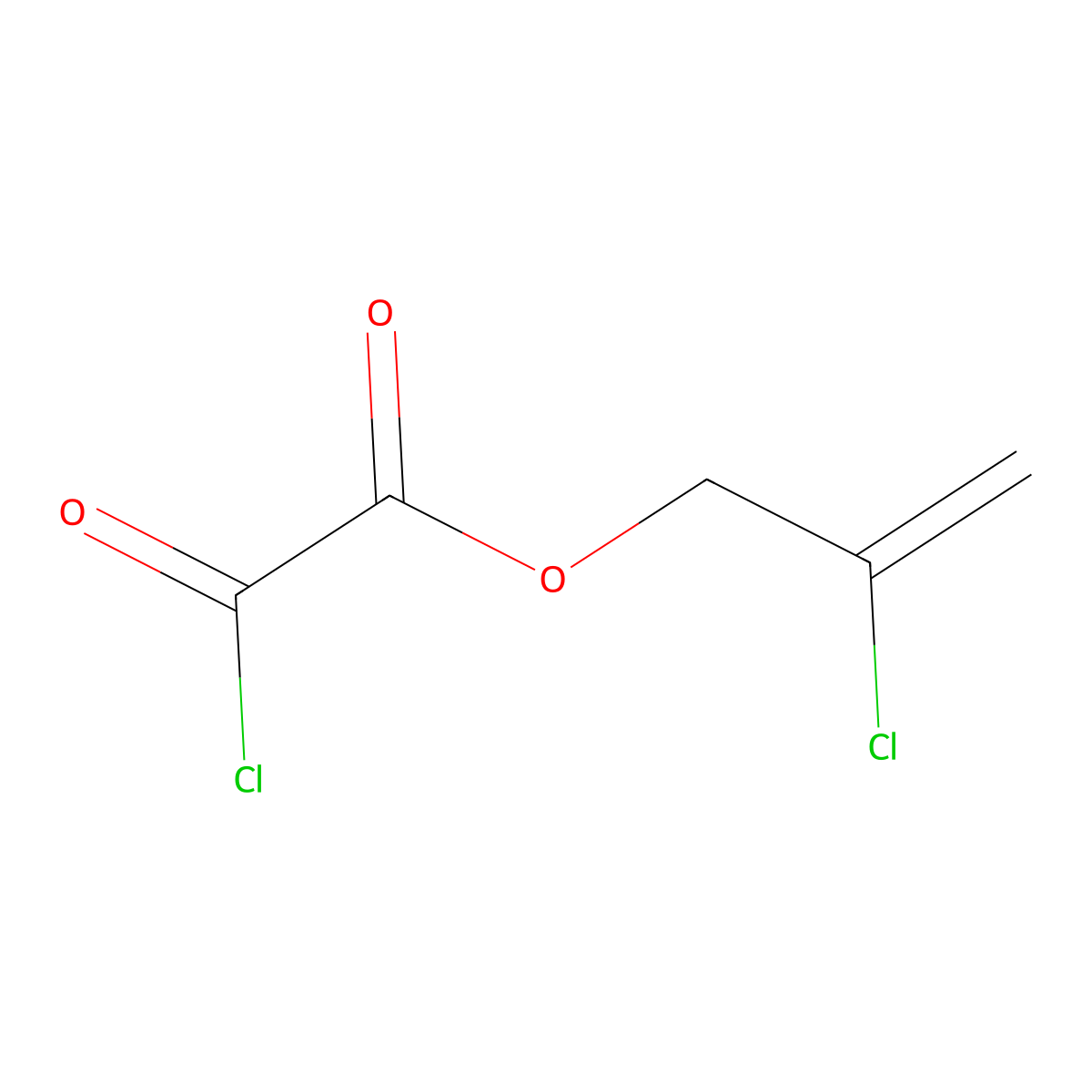 2-Chloroprop-2-en-1-yl chloro(oxo)acetate molecular structure, CAS 104142-66-7