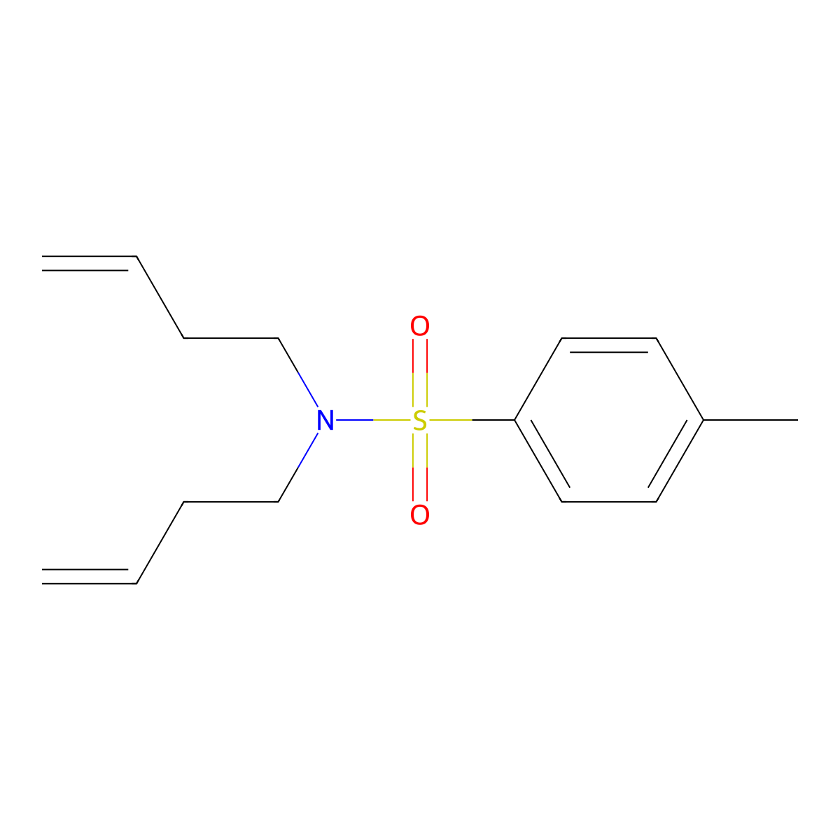 N,N-Di(but-3-en-1-yl)-4-methylbenzene-1-sulfonamide molecular structure, CAS 104144-06-1