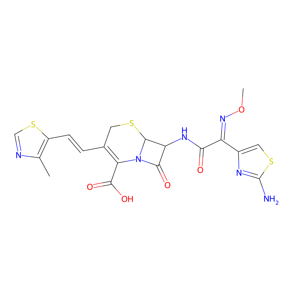 Cefditoren molecular structure, CAS 104145-95-1