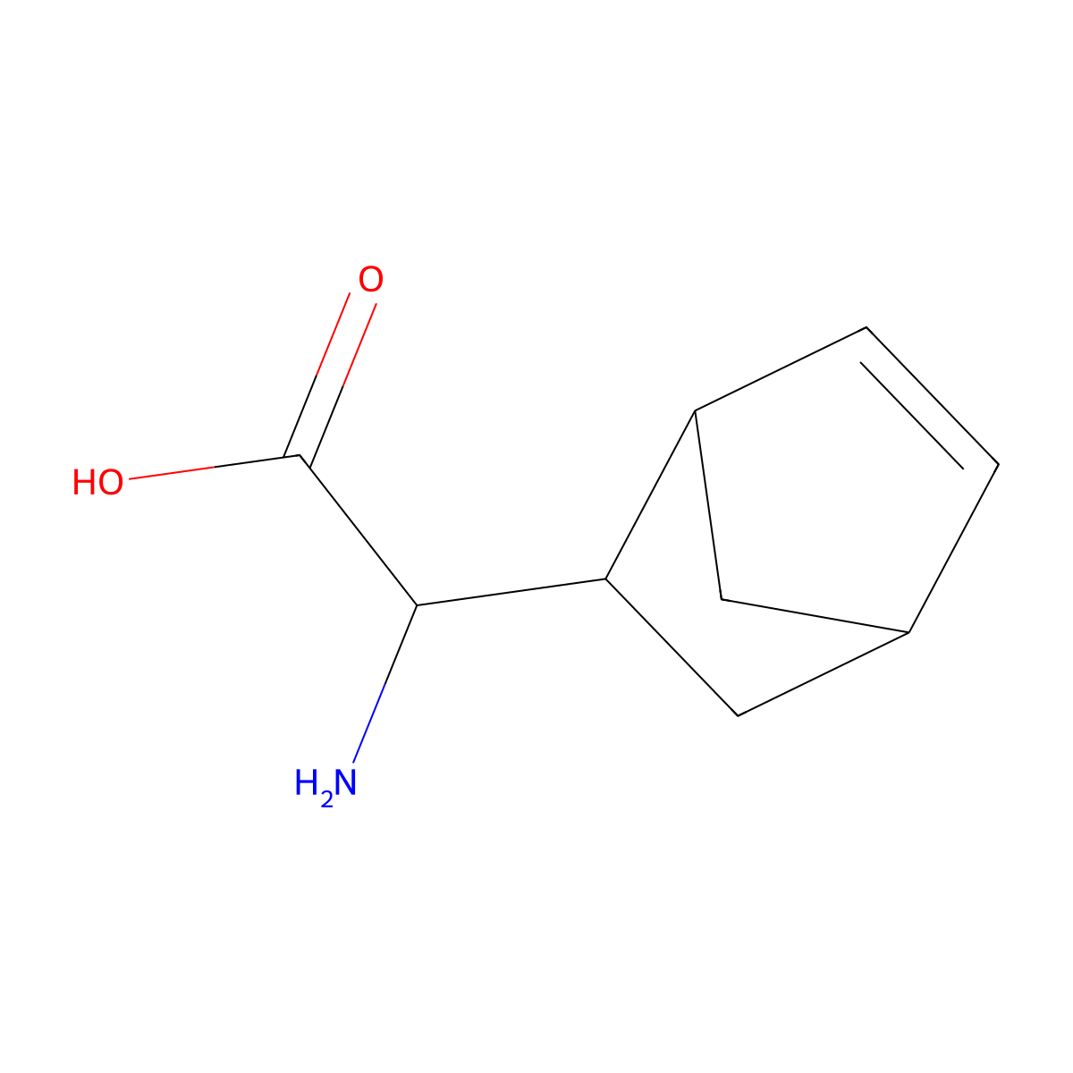 Amino-bicyclo[2.2.1]hept-5-en-2-yl-acetic acid molecular structure, CAS 1041465-89-7