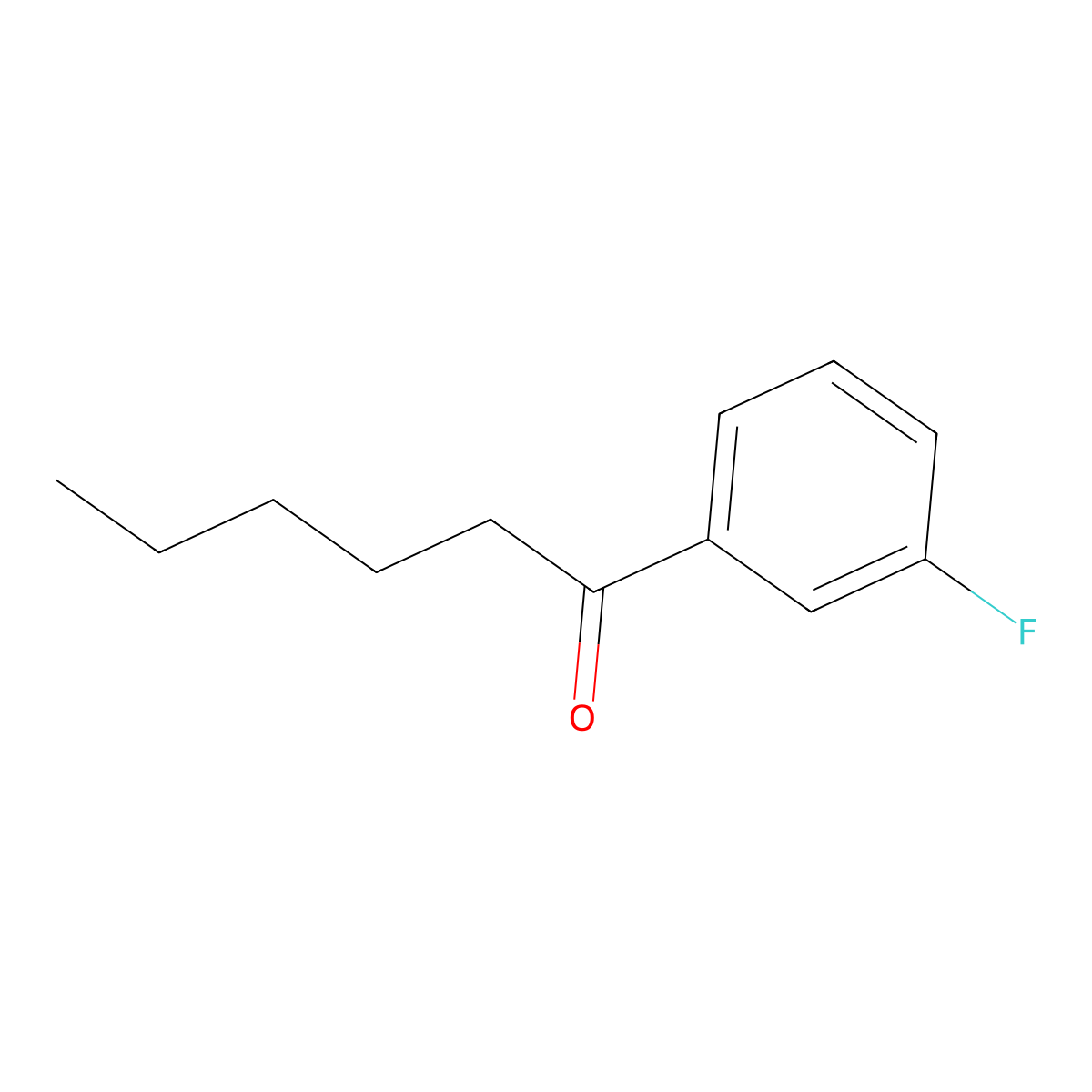 1-(3-Fluorophenyl)hexan-1-one molecular structure, CAS 1041467-42-8