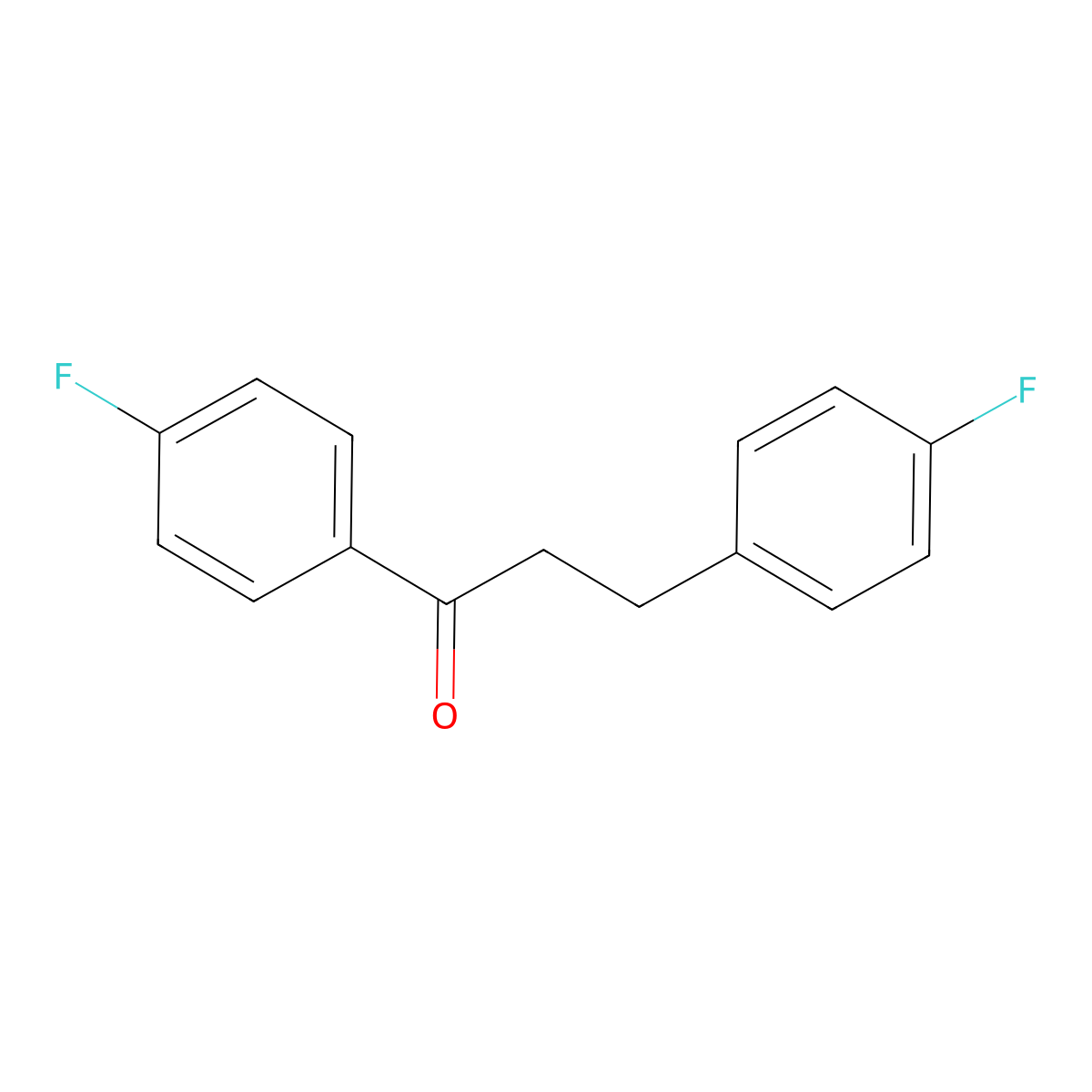 1,3-Bis(4-fluorophenyl)propan-1-one molecular structure, CAS 104147-29-7