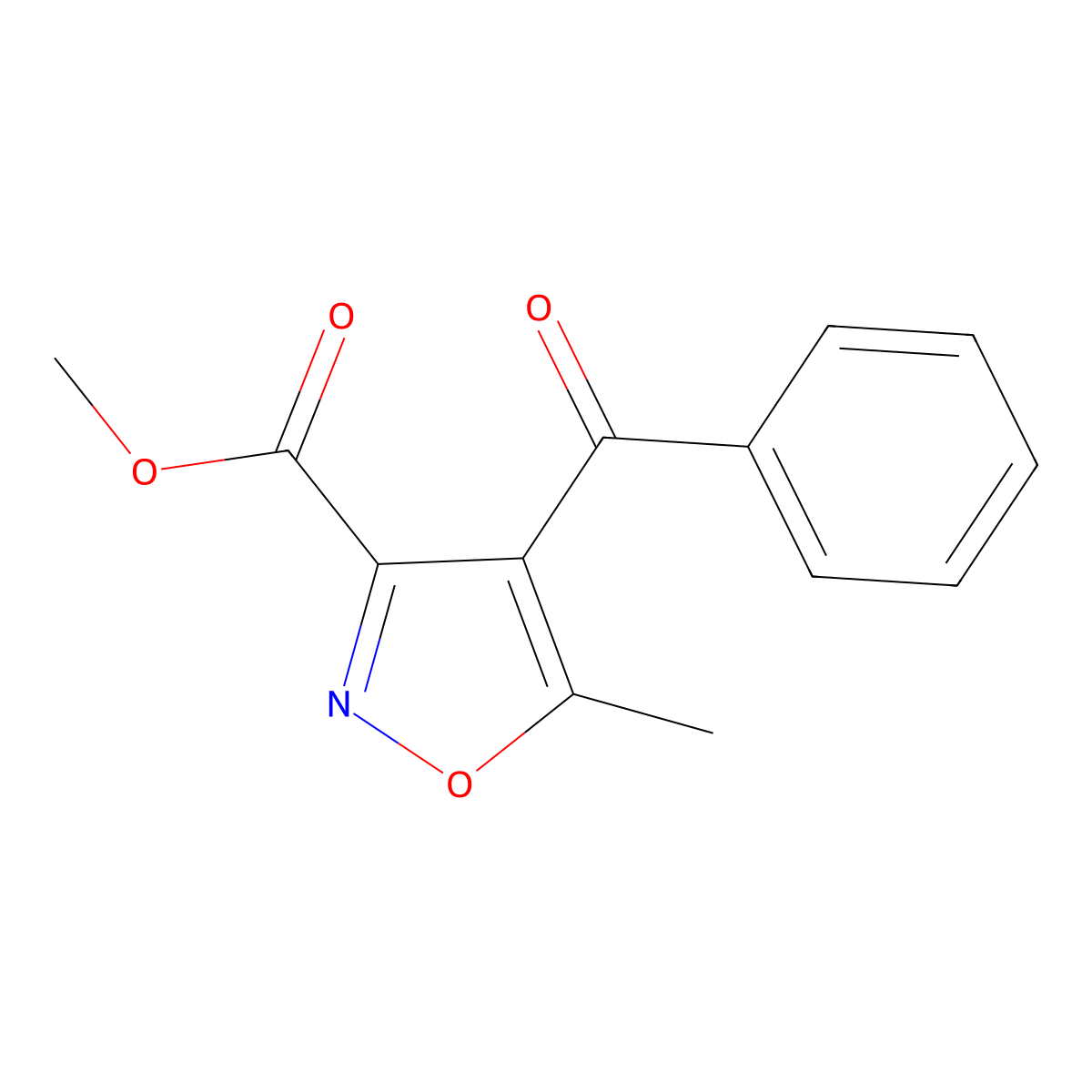 Methyl 4-benzoyl-5-methyl-1,2-oxazole-3-carboxylate molecular structure, CAS 104149-63-5