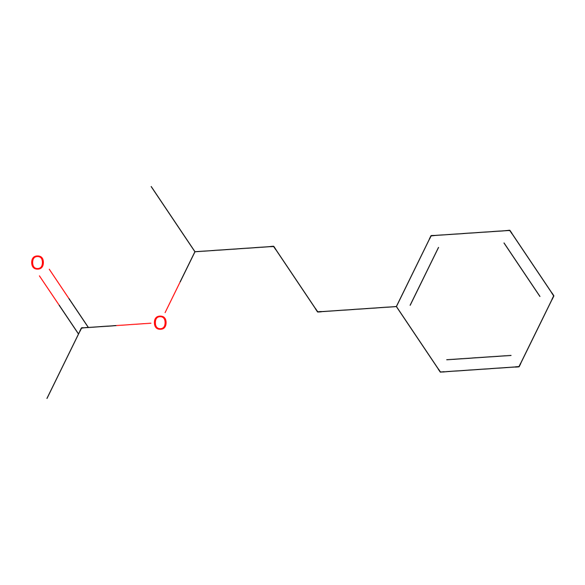 1-Phenyl-3-acetoxybutane molecular structure, CAS 10415-88-0
