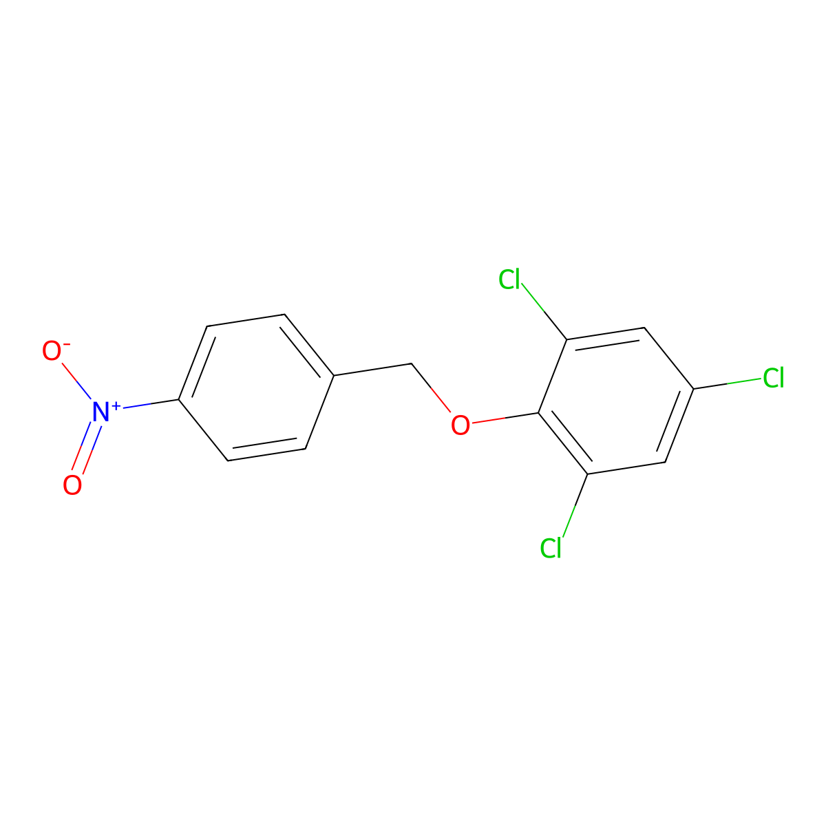 1,3,5-Trichloro-2-[(4-nitrophenyl)methoxy]benzene molecular structure, CAS 1041509-93-6