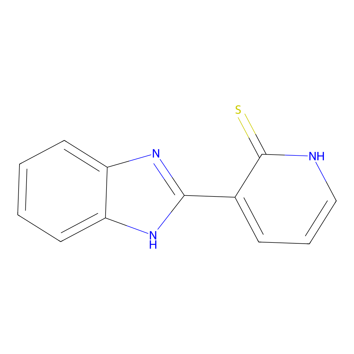 3-(1H-benzimidazol-2-yl)pyridine-2-thiol molecular structure, CAS 104152-74-1