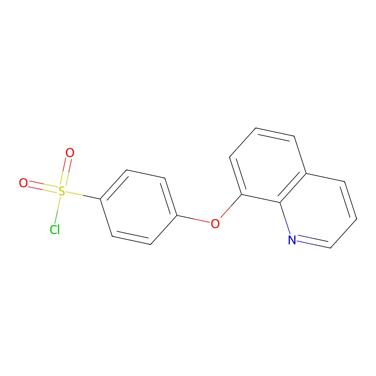 4-(Quinolin-8-yloxy)benzene-1-sulfonyl chloride molecular structure, CAS 1041526-14-0