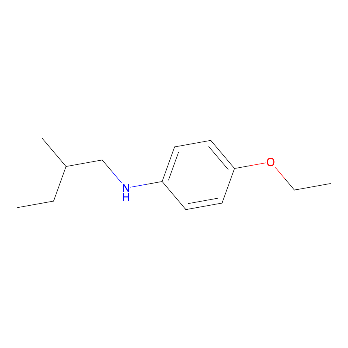 4-ethoxy-N-(2-methylbutyl)aniline molecular structure, CAS 1041528-53-3