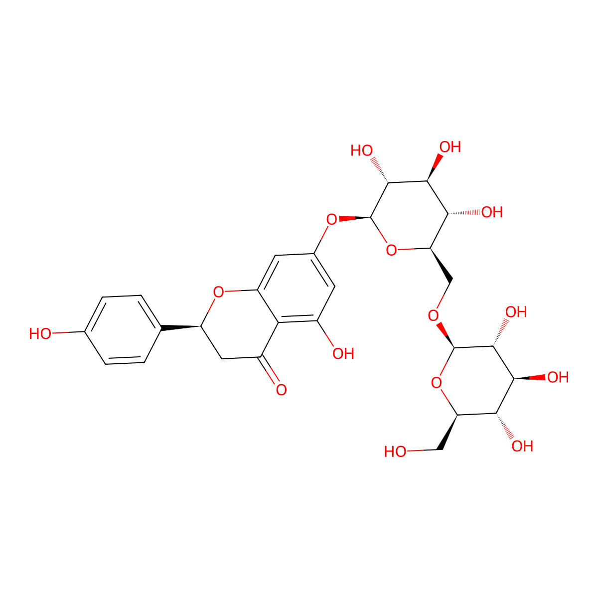 Naringenin 7-O-gentiobioside molecular structure, CAS 104154-33-8