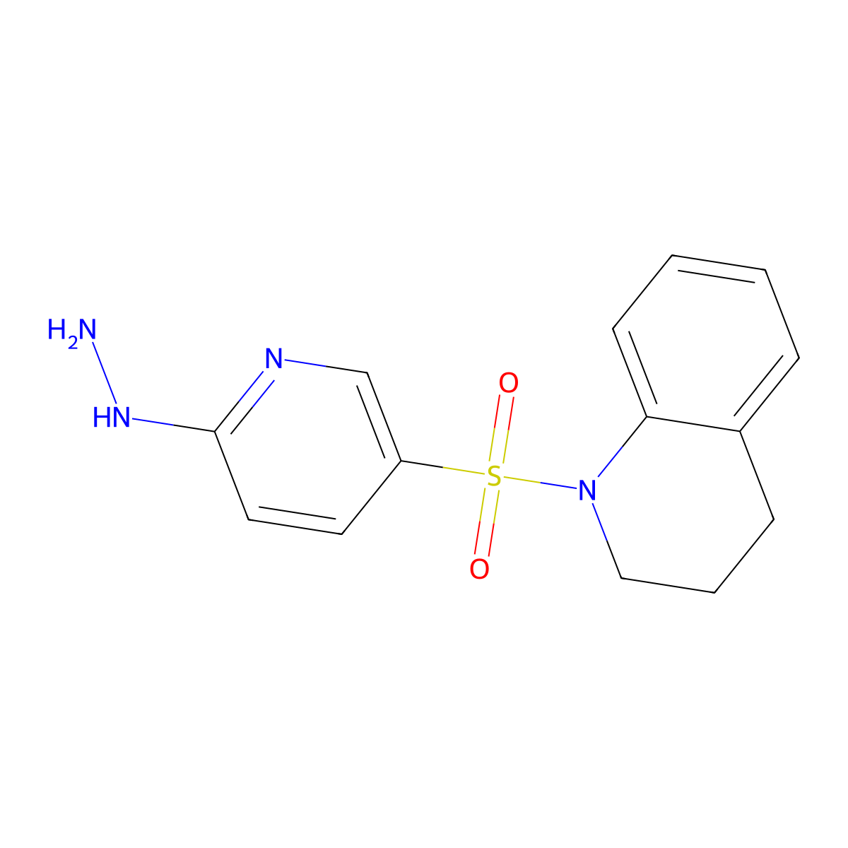 1-[(6-Hydrazinopyridin-3-yl)sulfonyl]-1,2,3,4-tetrahydroquinoline molecular structure, CAS 1041558-44-4