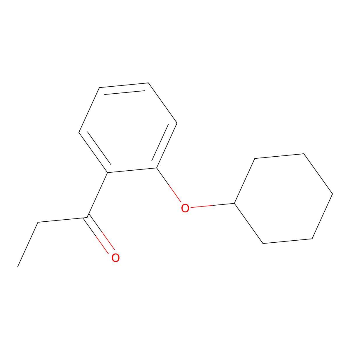 1-[2-(Cyclohexyloxy)phenyl]-1-propanone molecular structure, CAS 1041581-39-8