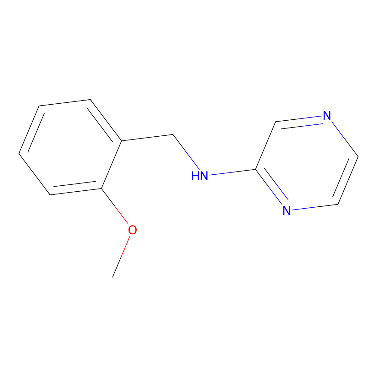 n-(2-Methoxybenzyl)pyrazin-2-amine molecular structure, CAS 1041583-17-8