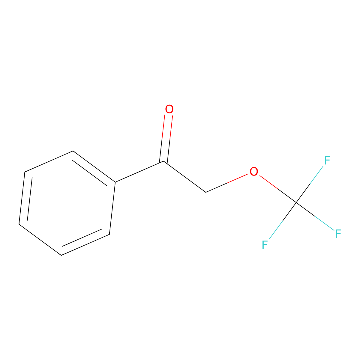 1-Phenyl-2-(trifluoromethoxy)ethan-1-one molecular structure, CAS 104159-53-7