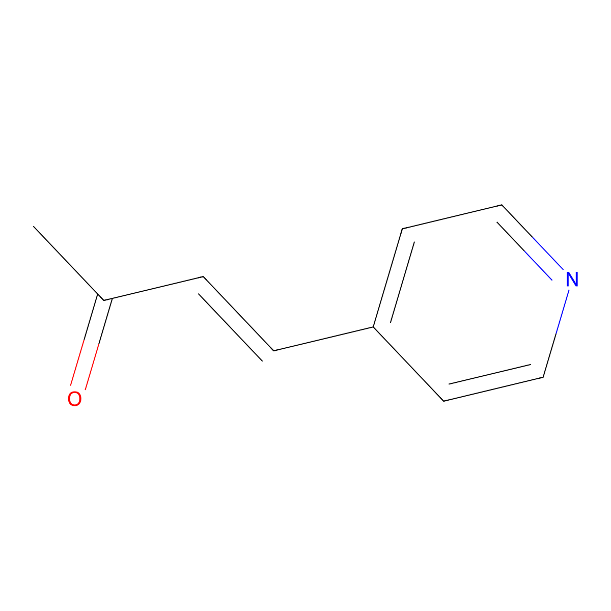 4-Pyridin-4-ylbut-3-en-2-one molecular structure, CAS 10416-53-2