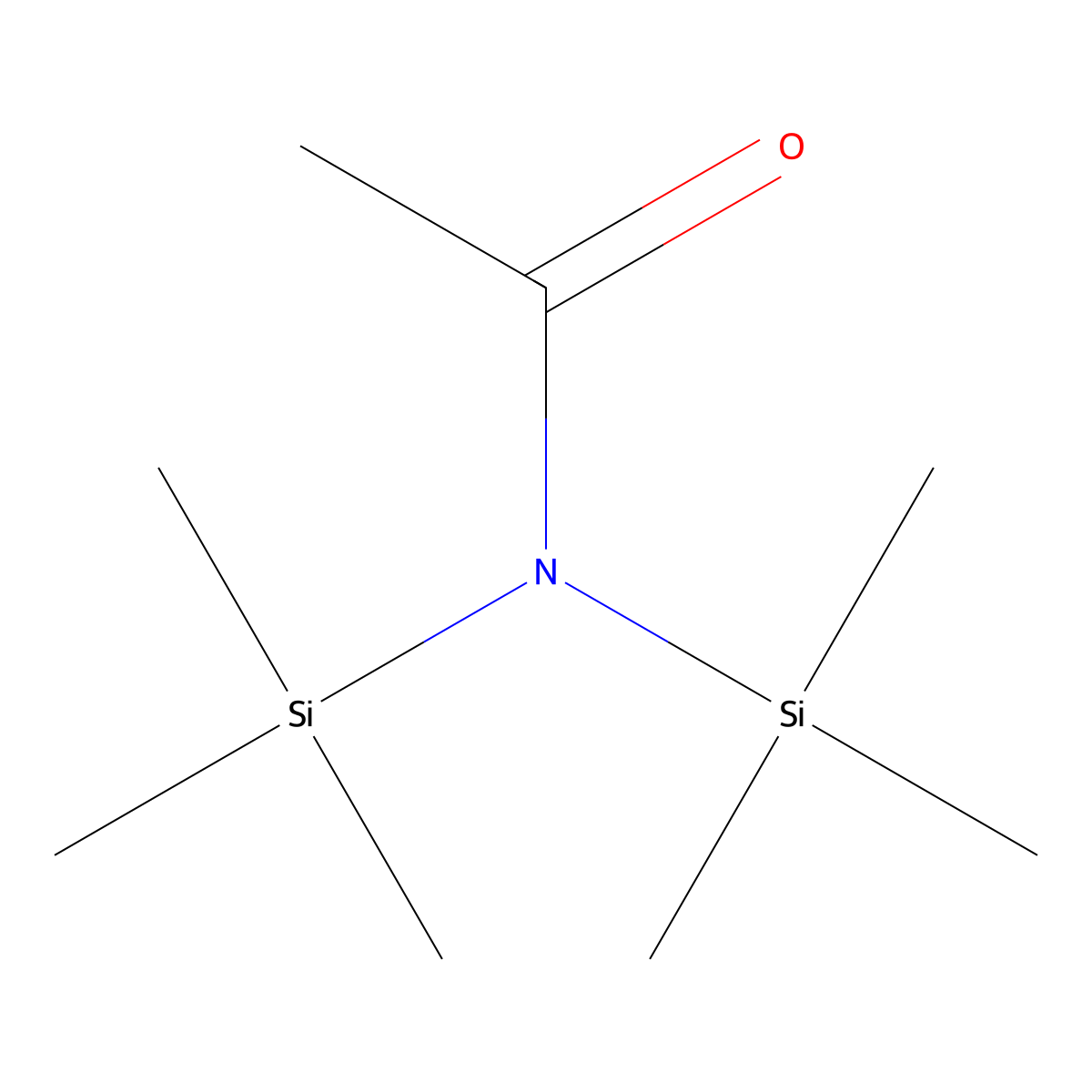 Acetamide, N,N-bis(trimethylsilyl)- molecular structure, CAS 10416-58-7