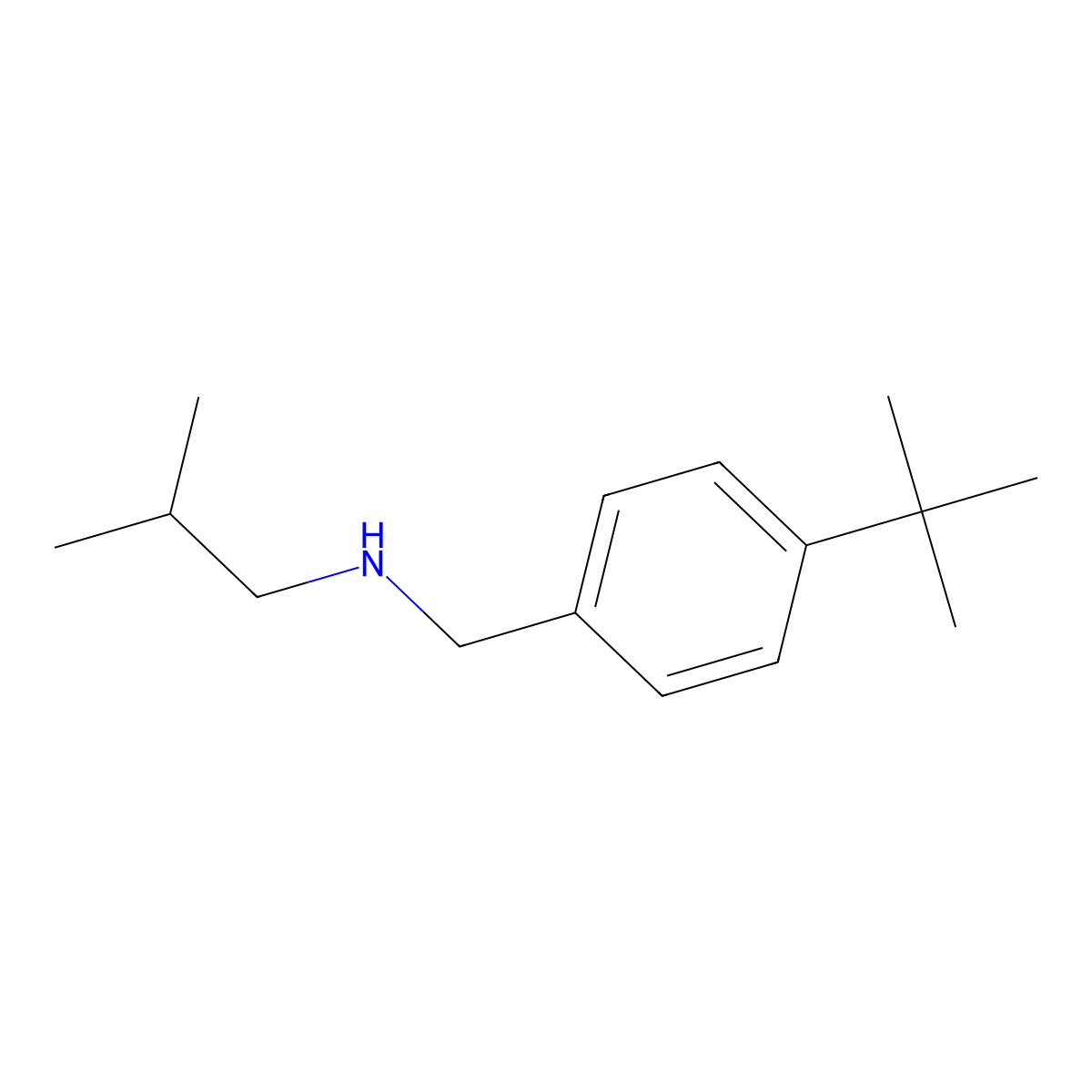 [(4-tert-Butylphenyl)methyl](2-methylpropyl)amine molecular structure, CAS 1041601-33-5
