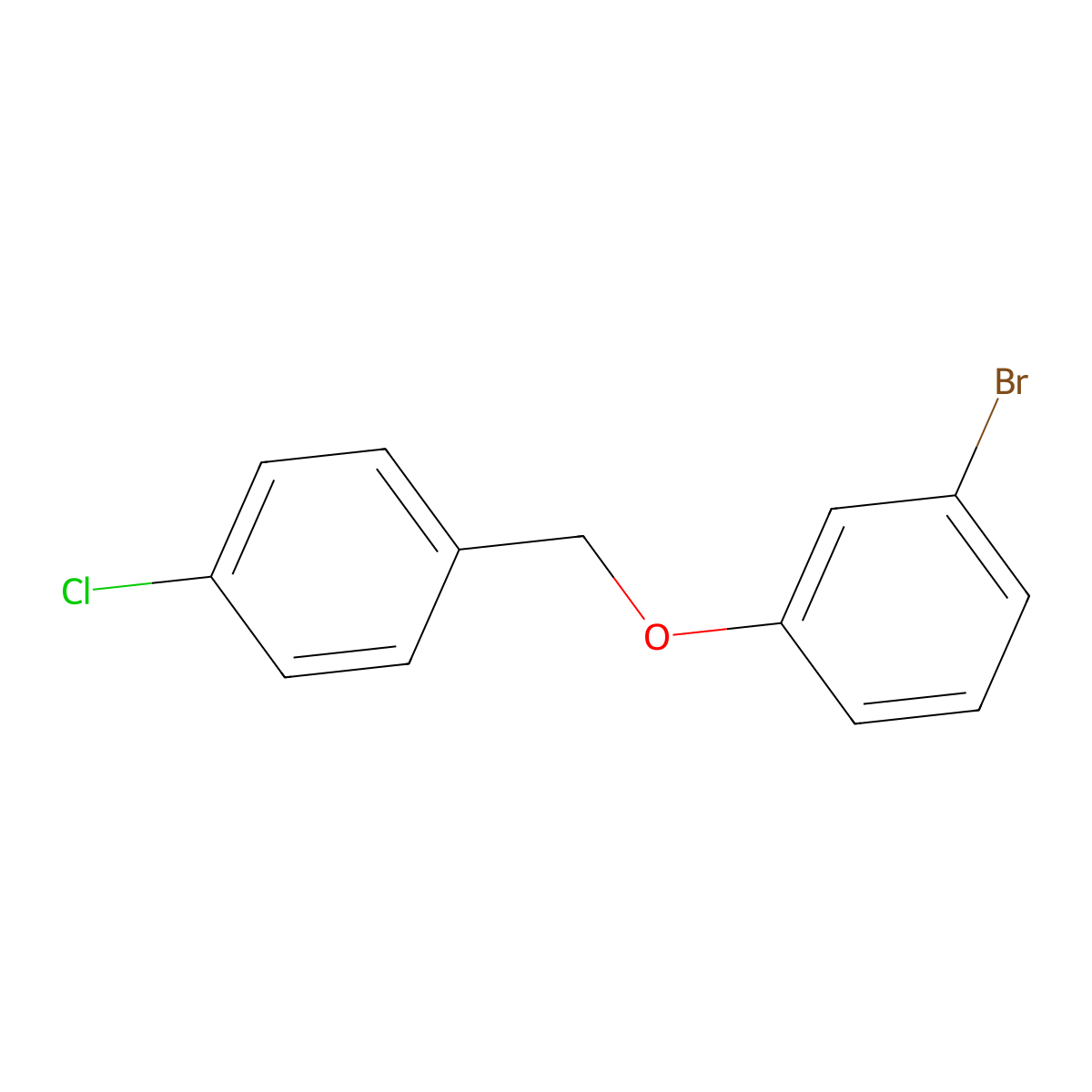 3-Bromophenyl-(4-chlorobenzyl)ether molecular structure, CAS 1041604-36-7