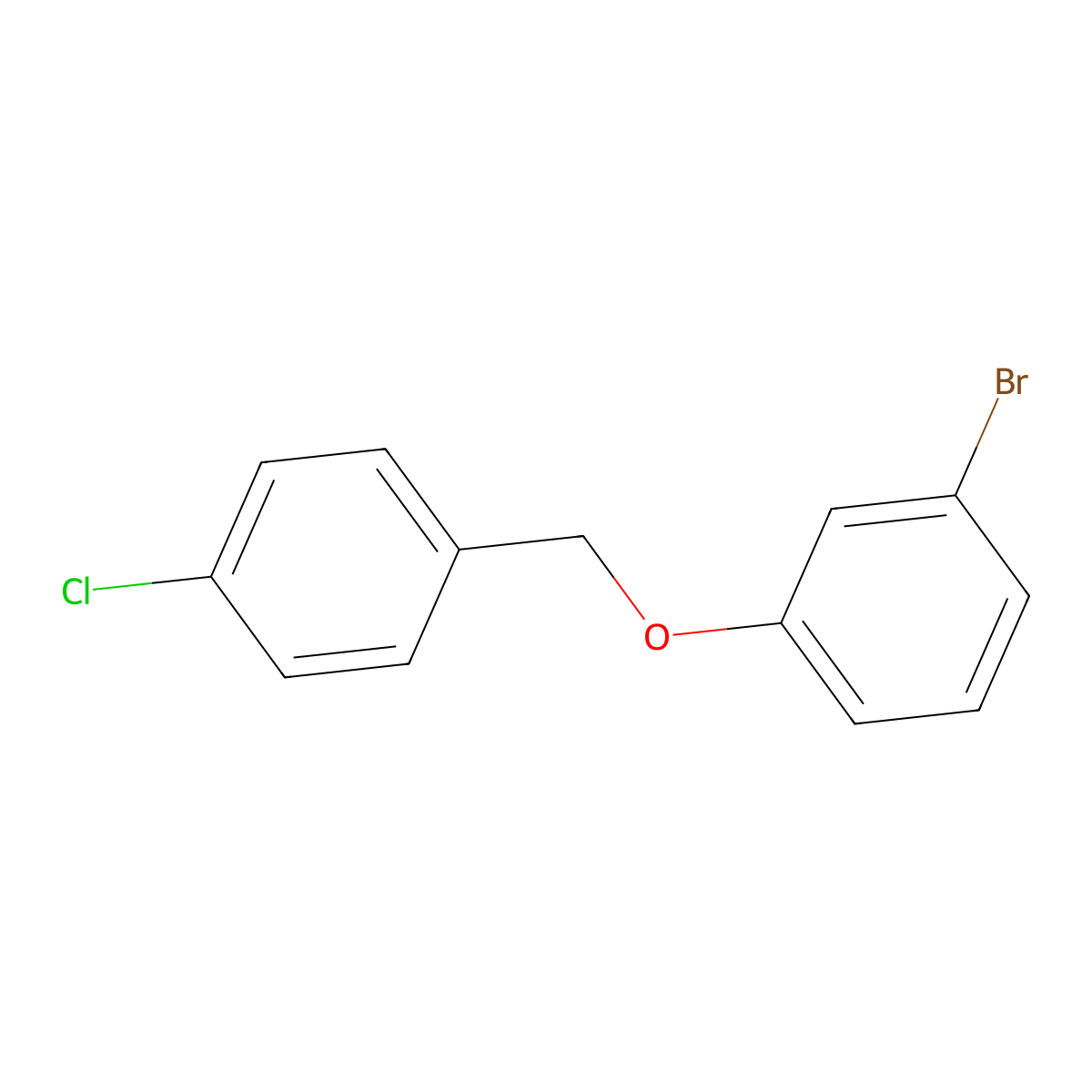 3-Bromophenyl-(4-chlorobenzyl)ether molecular structure, CAS 1041604-36-7