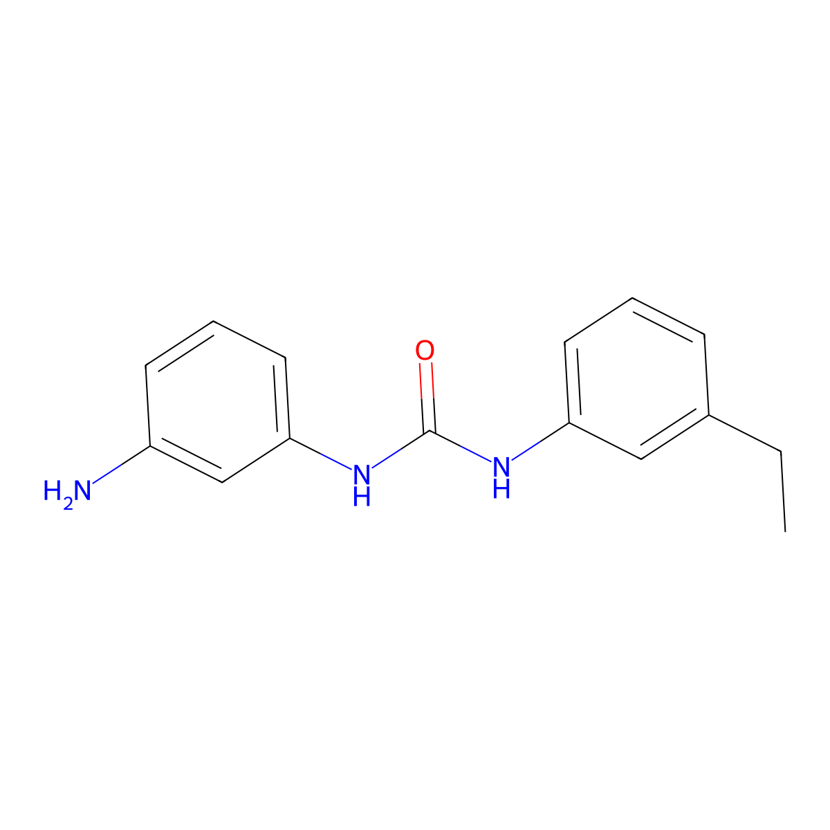 1-(3-Aminophenyl)-3-(3-ethylphenyl)urea molecular structure, CAS 1041607-39-9