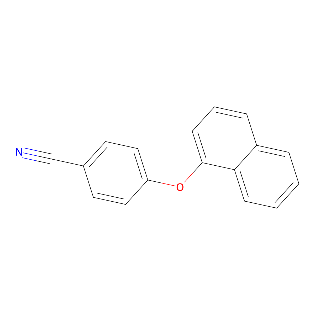 4-(Naphthalen-1-yloxy)benzonitrile molecular structure, CAS 1041608-24-5