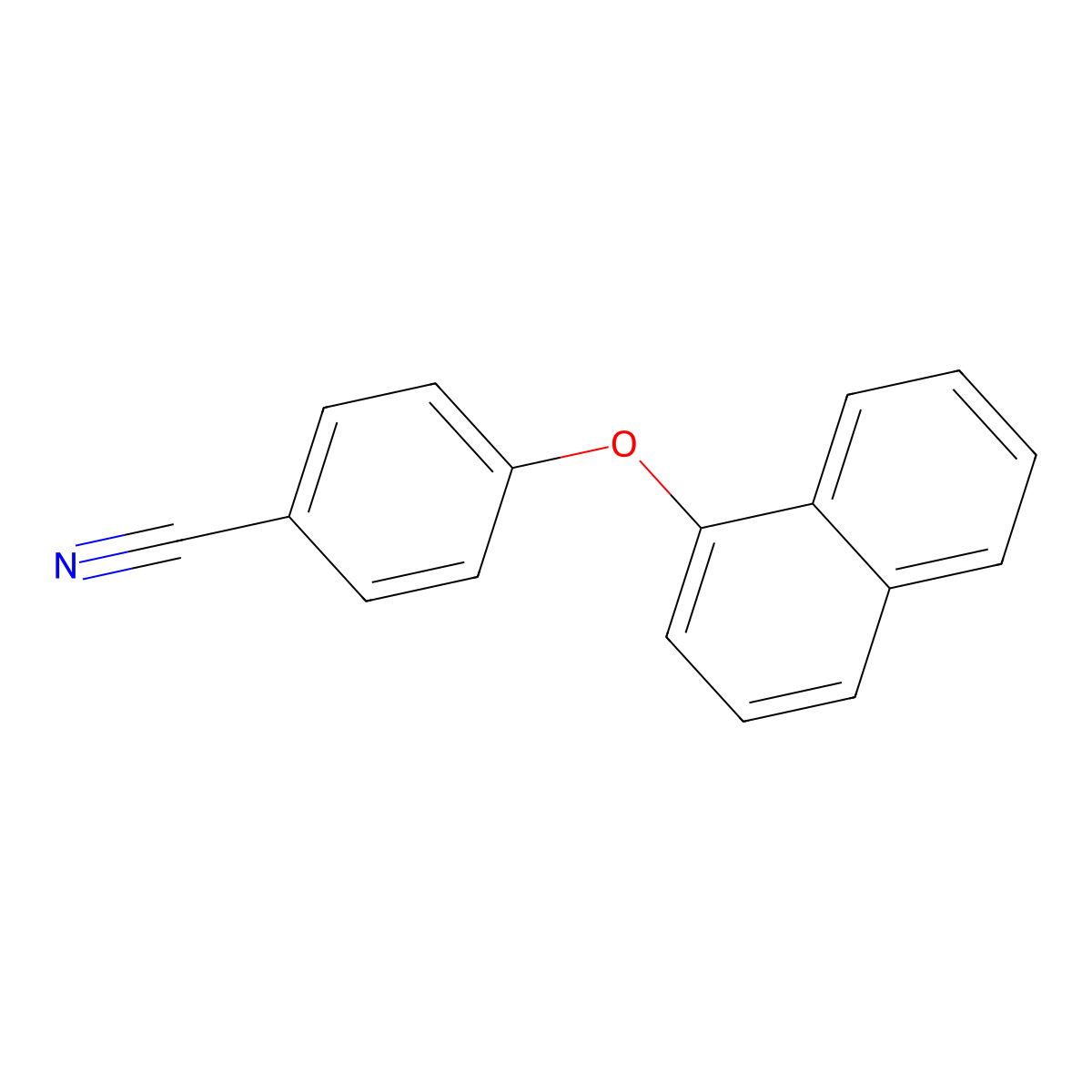 4-(Naphthalen-1-yloxy)benzonitrile molecular structure, CAS 1041608-24-5