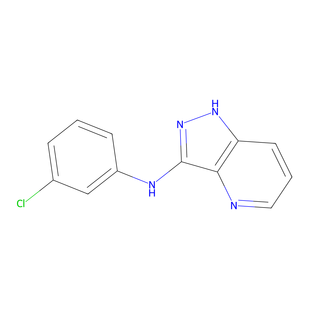 N-(3-chlorophenyl)-1H-Pyrazolo[4,3-b]pyridin-3-amine molecular structure, CAS 1041614-20-3