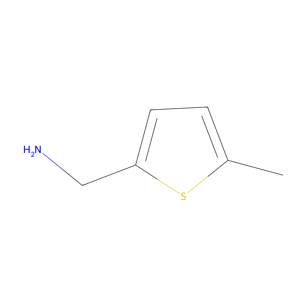 (5-Methylthiophen-2-yl)methanamine molecular structure, CAS 104163-34-0