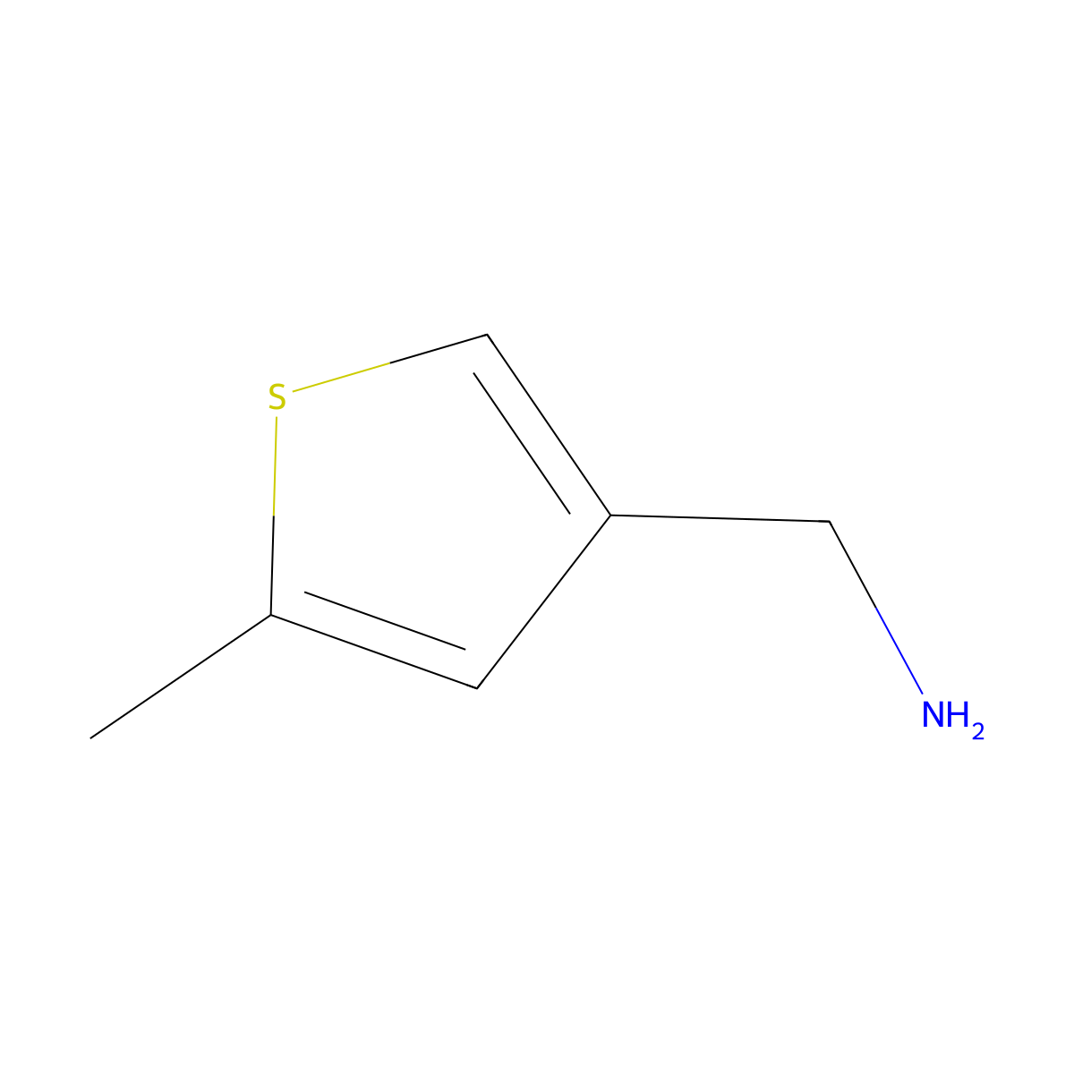 5-Methyl-3-thiophenemethanamine molecular structure, CAS 104163-37-3
