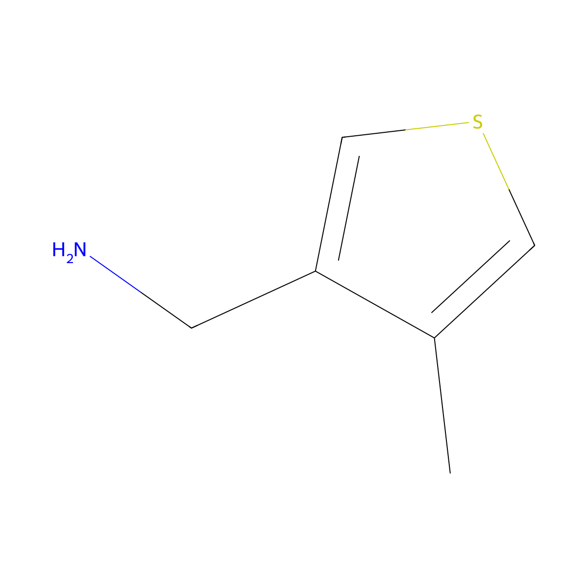 1-(4-Methylthiophen-3-yl)methanamine molecular structure, CAS 104163-38-4