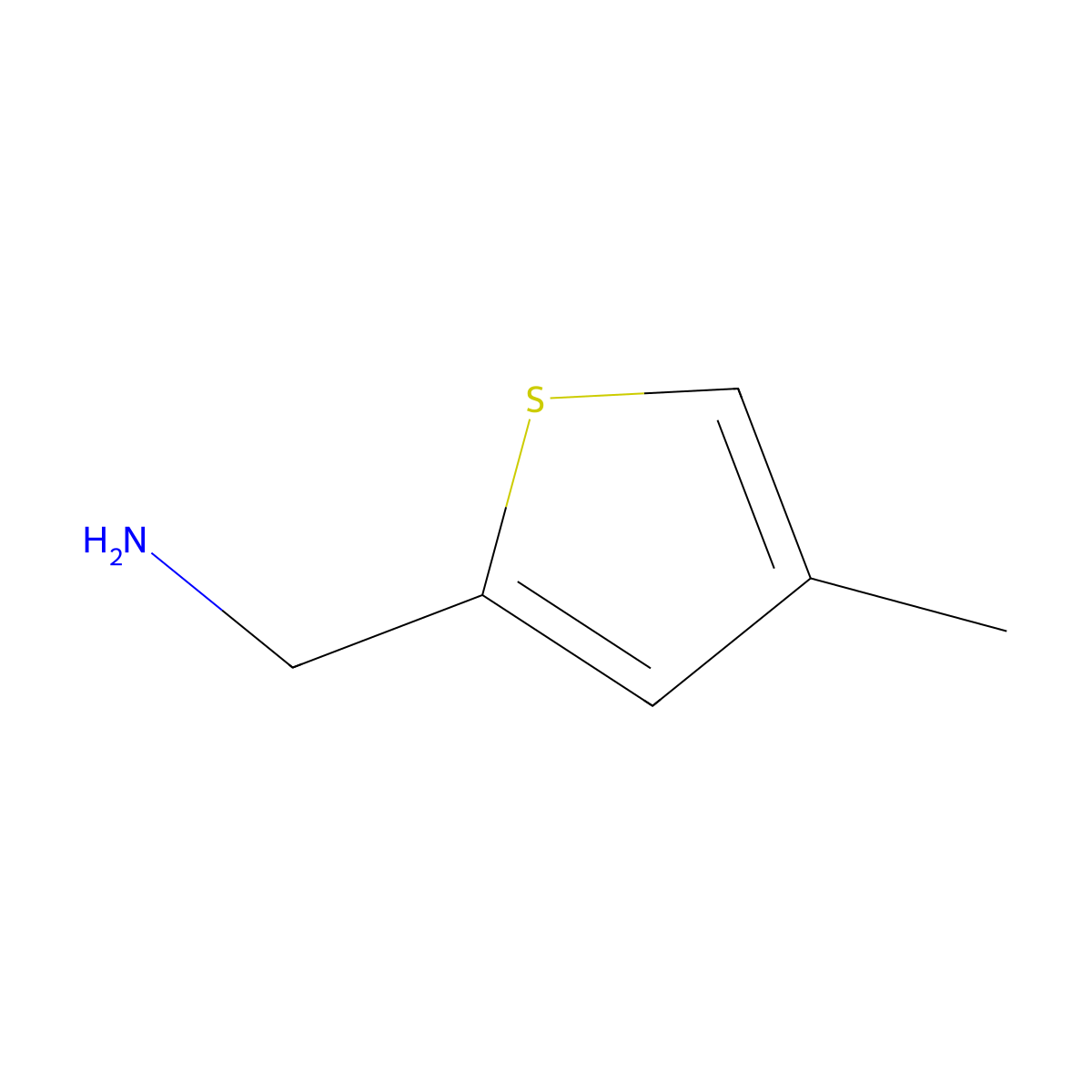 (4-Methylthiophen-2-yl)methanamine molecular structure, CAS 104163-39-5