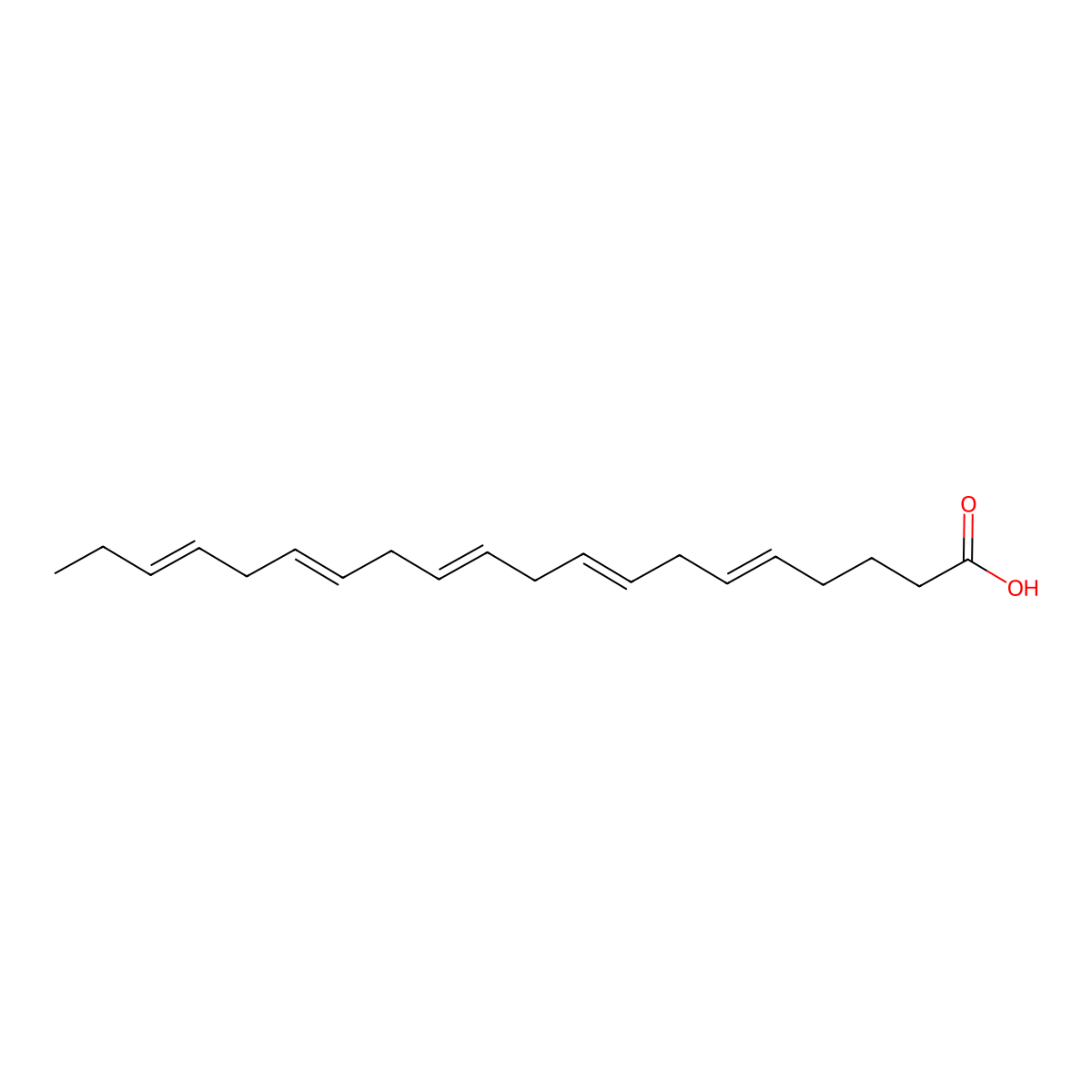Icosapent molecular structure, CAS 10417-94-4
