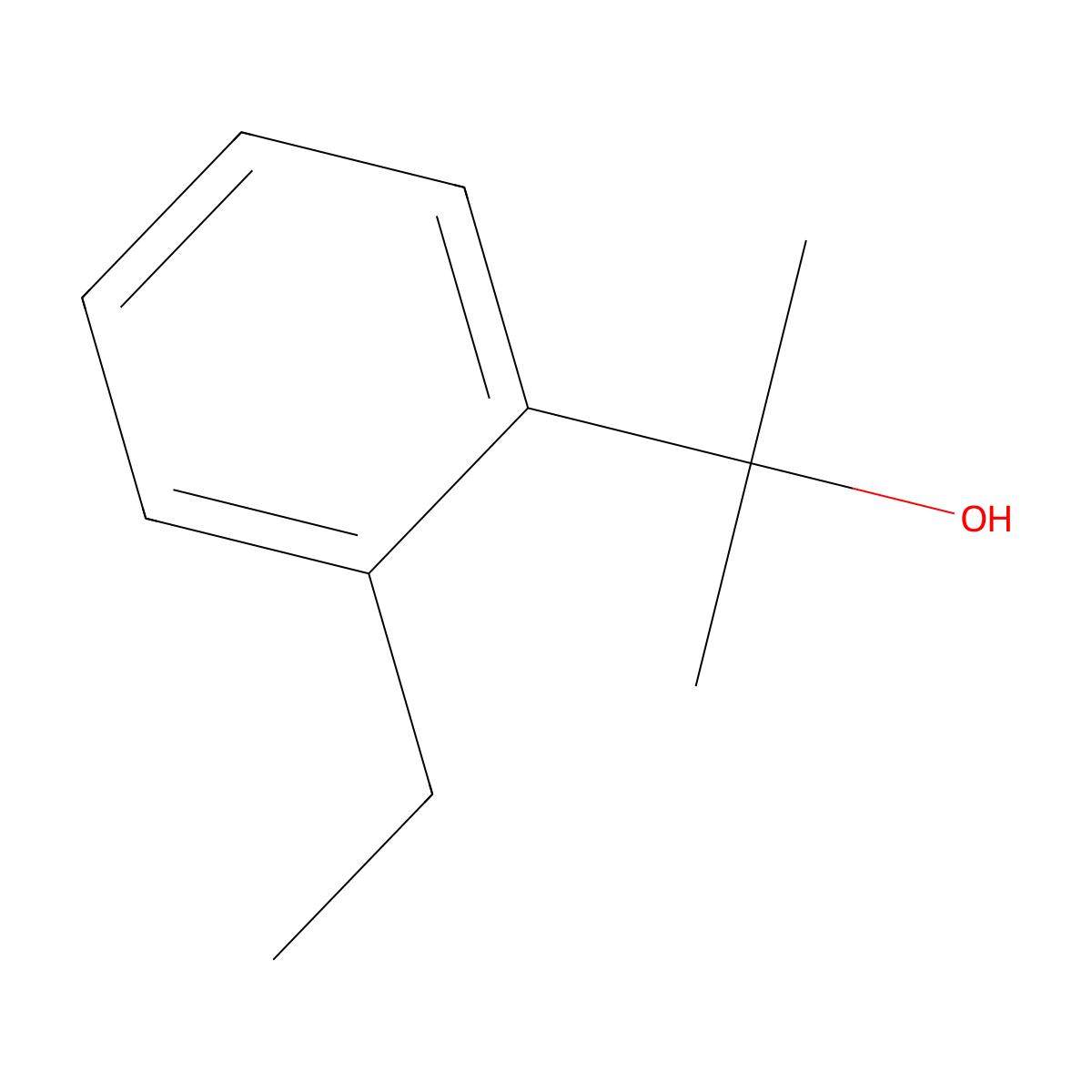 2-(2-Ethylphenyl)-2-propanol molecular structure, CAS 104174-11-0
