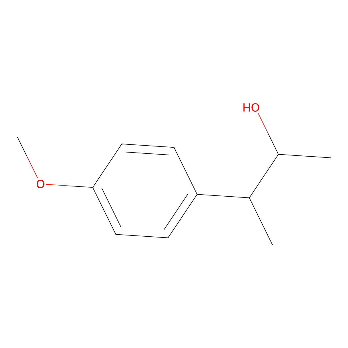 3-(4-Methoxyphenyl)butan-2-ol molecular structure, CAS 104174-19-8