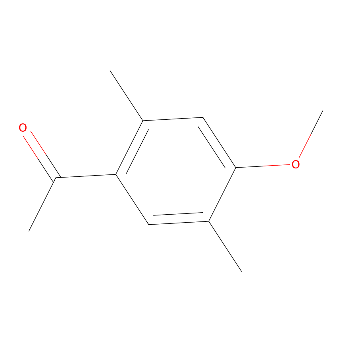 1-(4-Methoxy-2,5-dimethylphenyl)ethanone molecular structure, CAS 104174-28-9