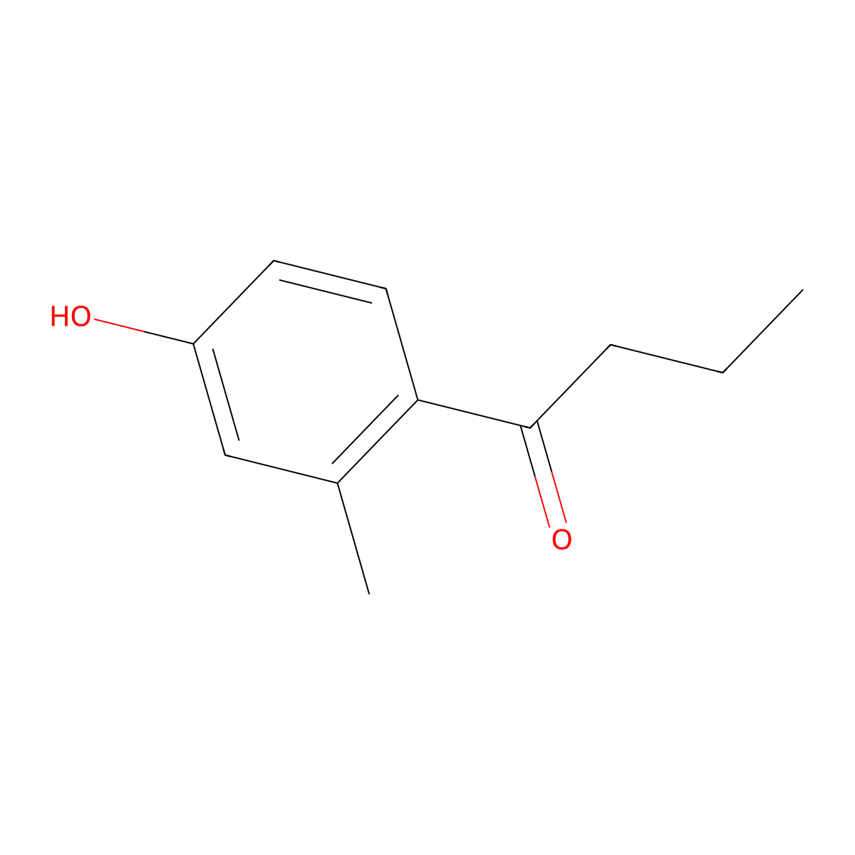 1-(4-Hydroxy-2-methylphenyl)butan-1-one molecular structure, CAS 104174-31-4