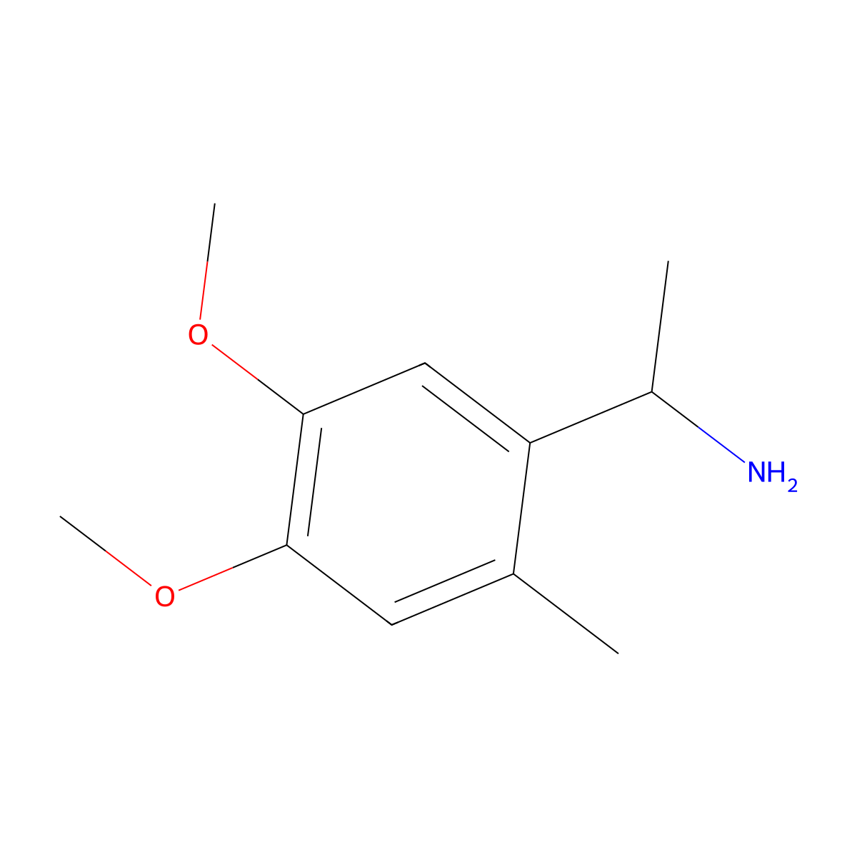 1-(4,5-Dimethoxy-2-methylphenyl)ethanamine molecular structure, CAS 104174-35-8