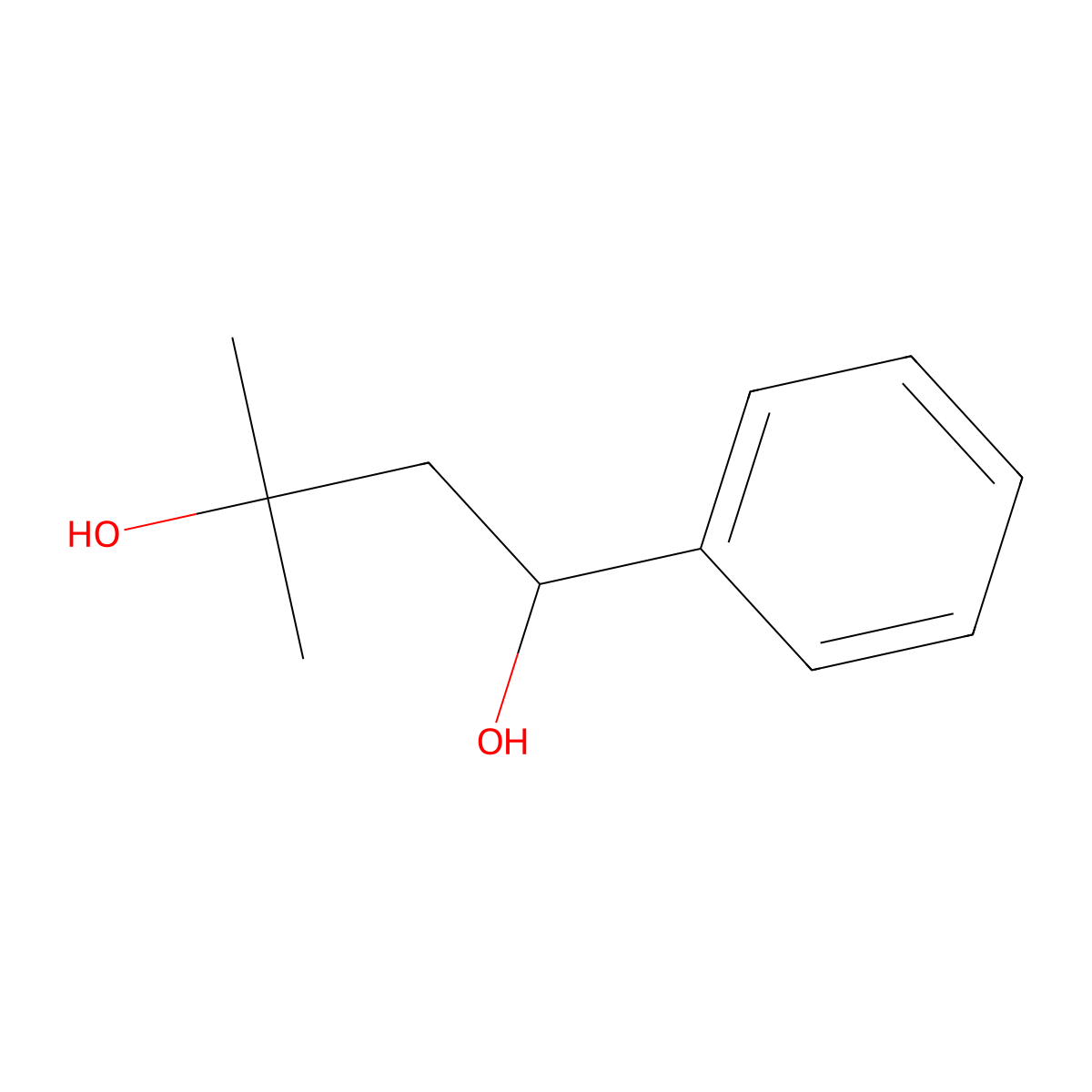 3-Methyl-1-phenylbutane-1,3-diol molecular structure, CAS 104174-42-7
