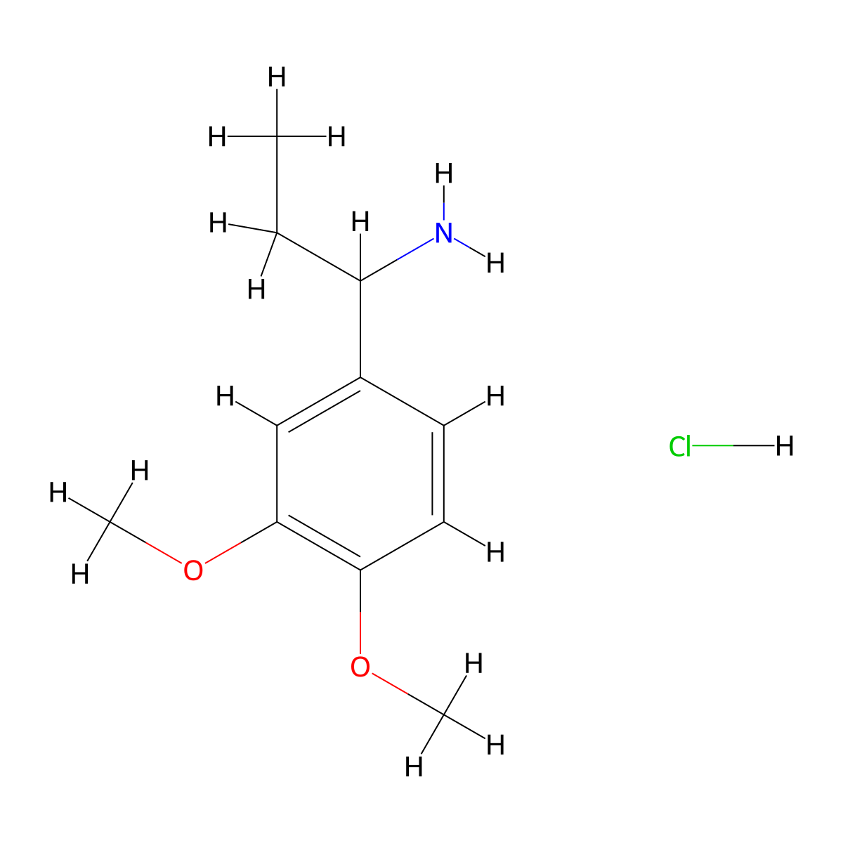 [1-(3,4-Dimethoxyphenyl)propyl]amine hydrochloride molecular structure, CAS 104174-57-4