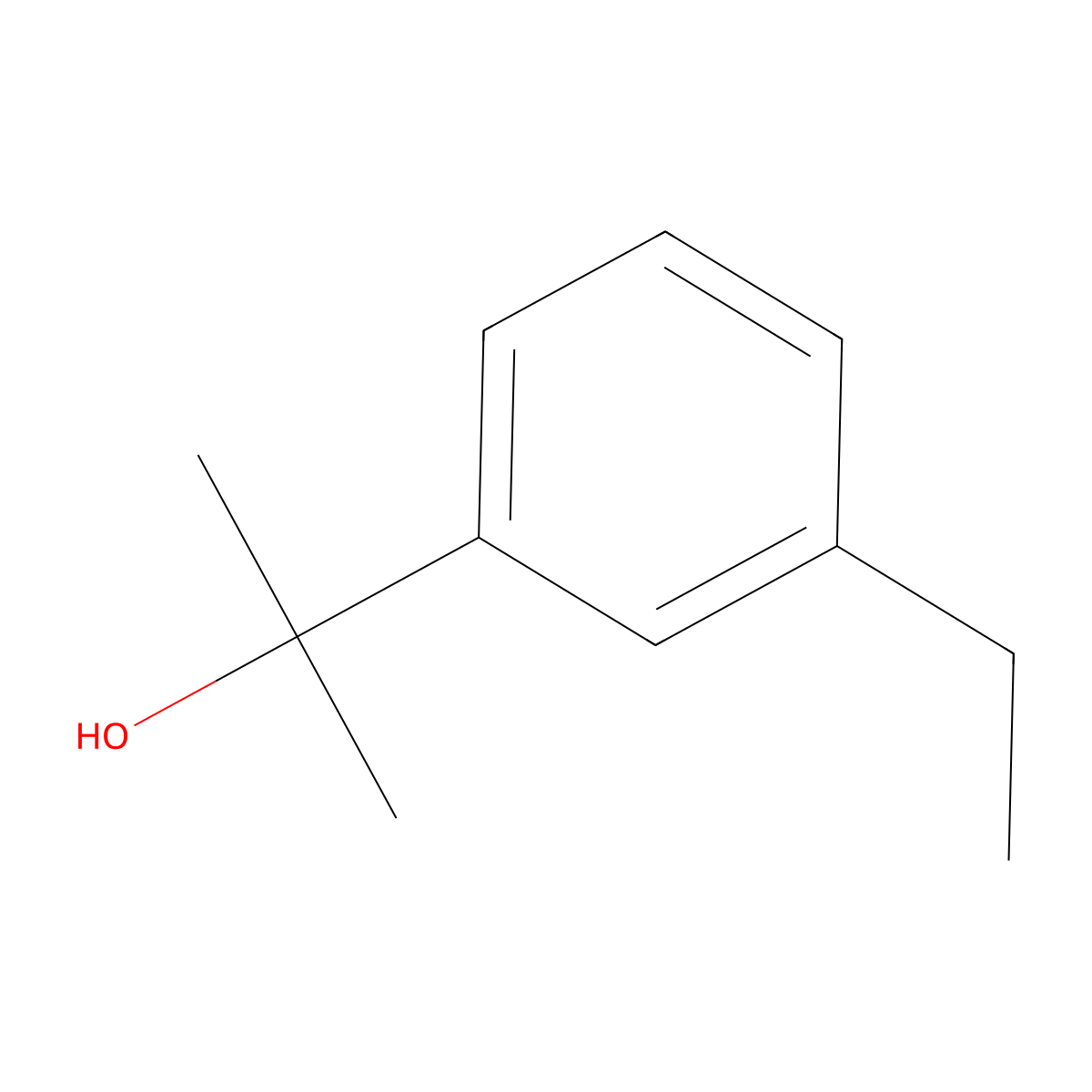 2-(3-Ethylphenyl)-2-propanol molecular structure, CAS 104174-63-2