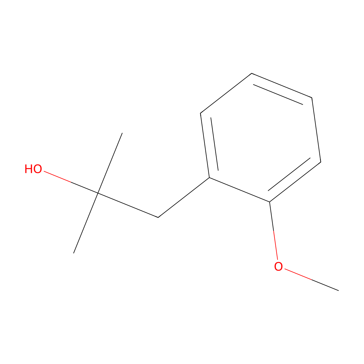 1-(2-Methoxyphenyl)-2-methylpropan-2-ol molecular structure, CAS 104174-90-5