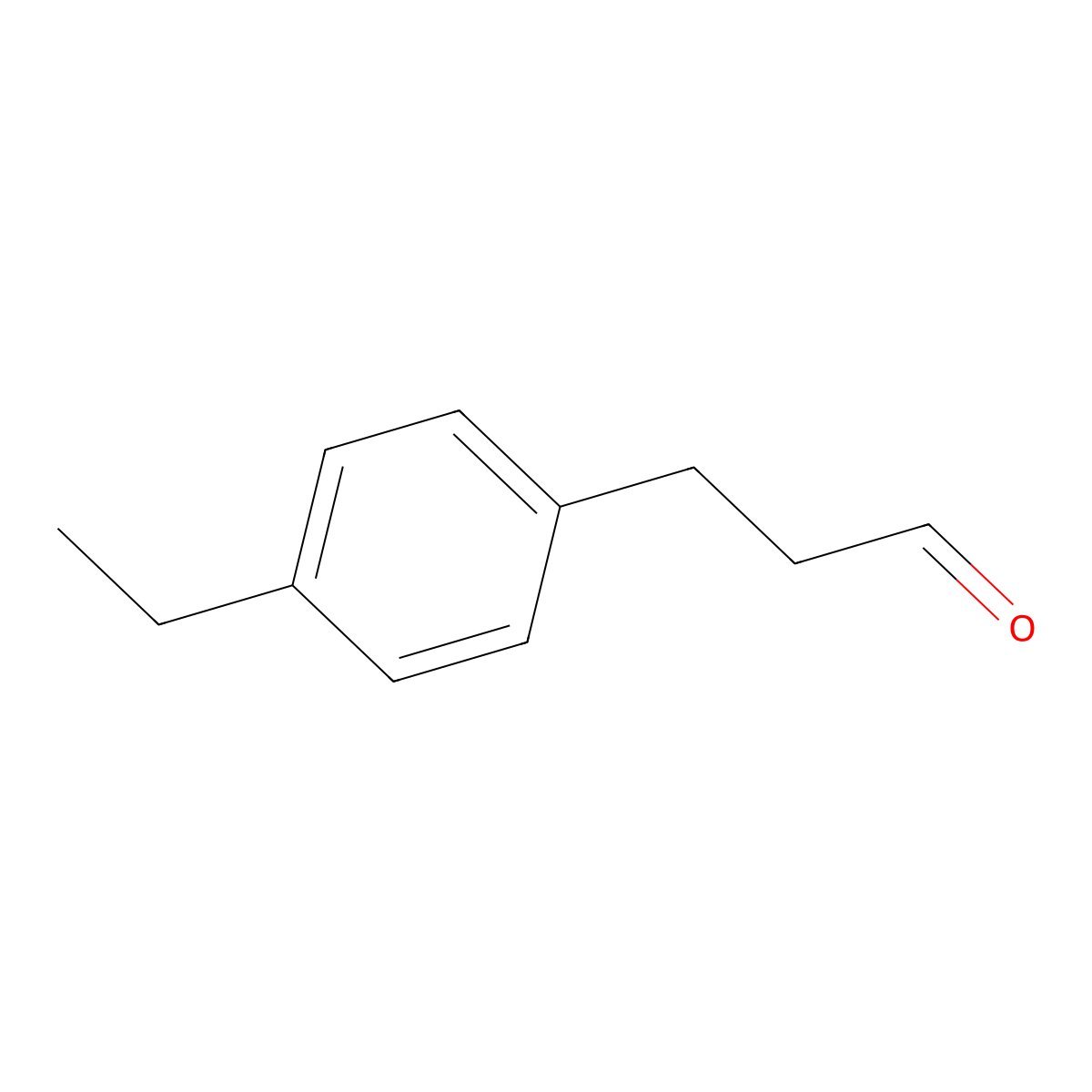 3-(4-Ethylphenyl)propanal molecular structure, CAS 104175-15-7